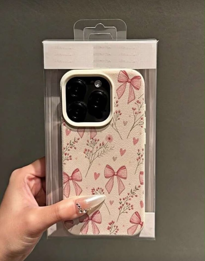 1pc Phone case with pink bows