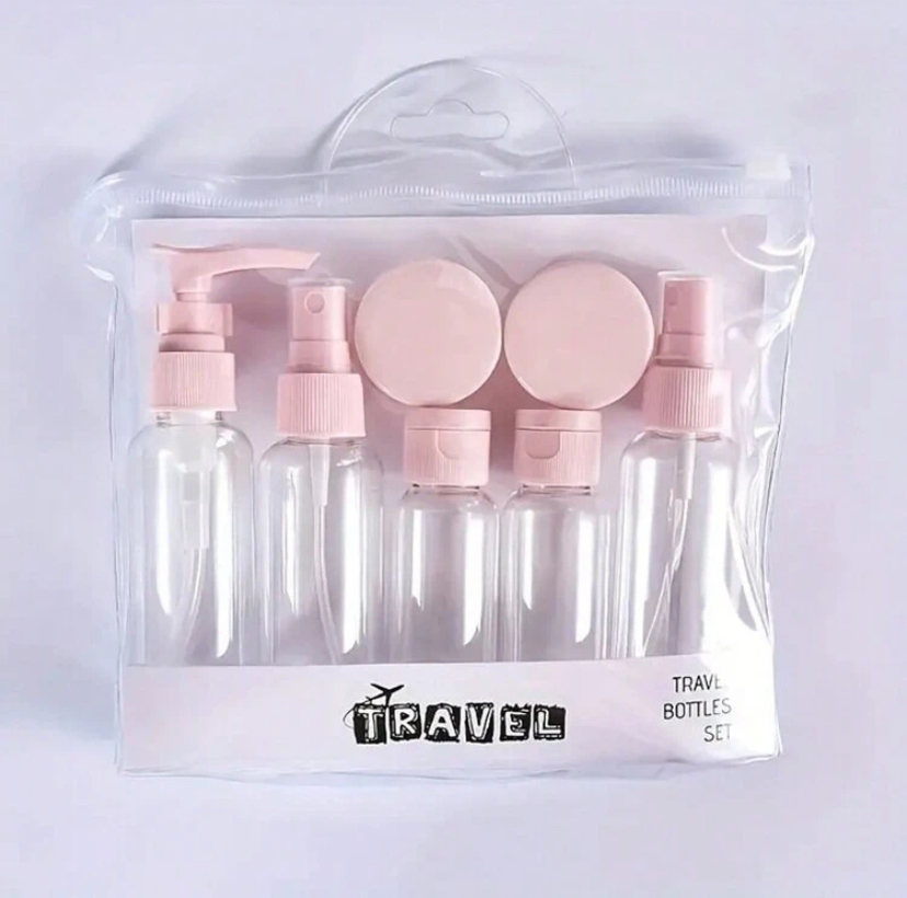 Leak-Proof Travel Toiletry Set | Spray Bottle and Squeeze Tubes,