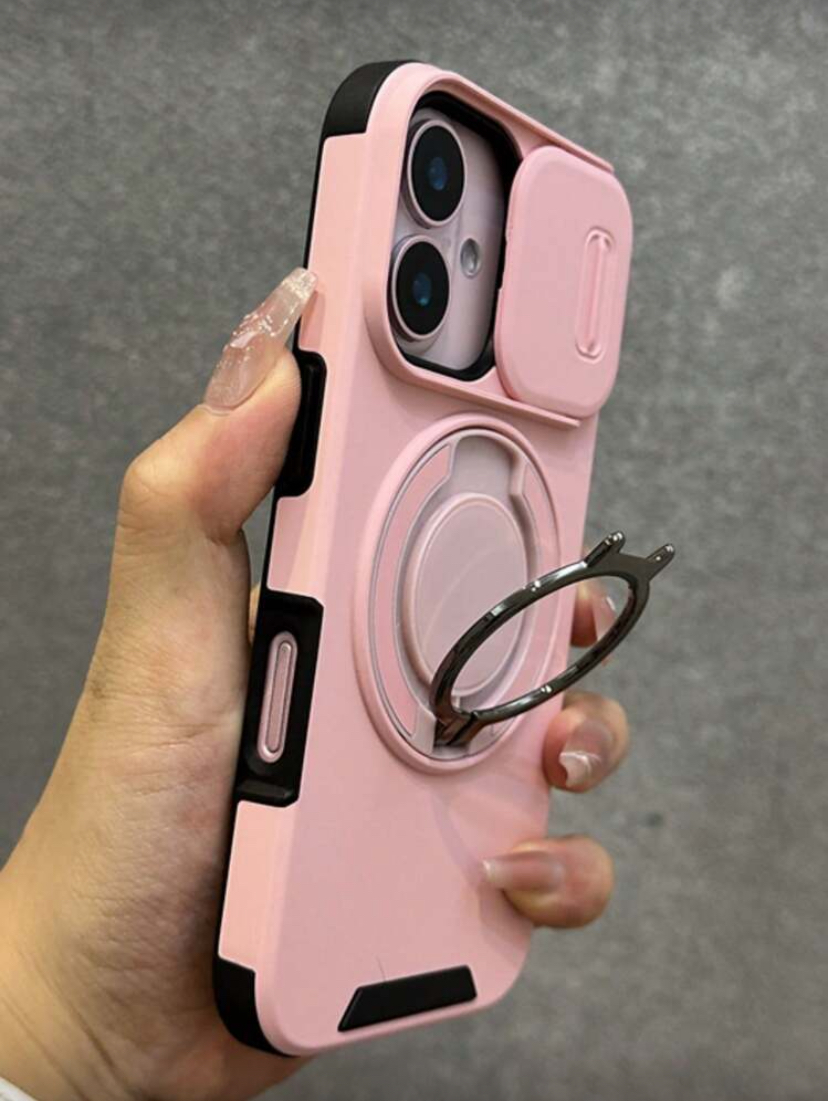 1pc Military Grade Shock Proof Silicone Pink Phone Case