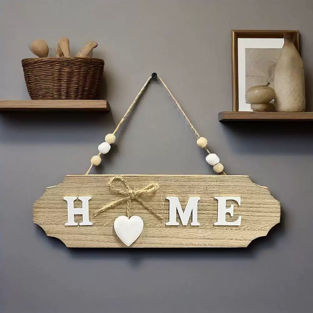 Wooden Home Door Sign, Front Door Decoration