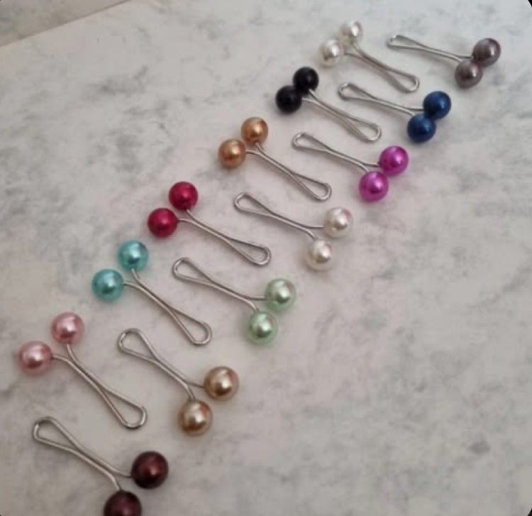 One Set  Cross-border Pearl Scarf of Hijjab / Veil Pins, Brooch.