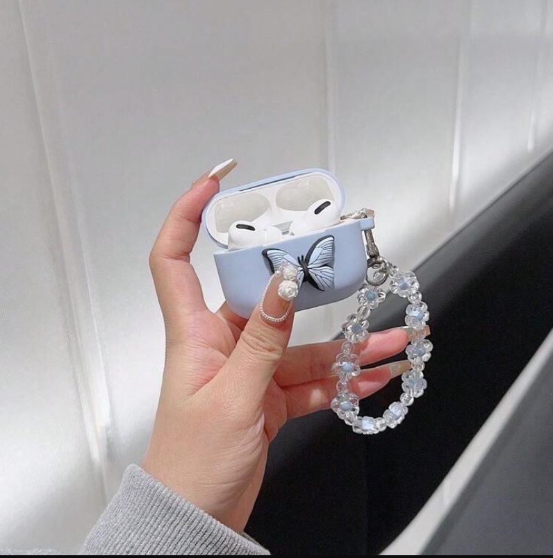 1pc Butterfly Design Airpod Case Cover.