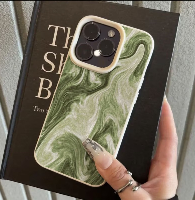 Matcha Milk Pattern iPhone case